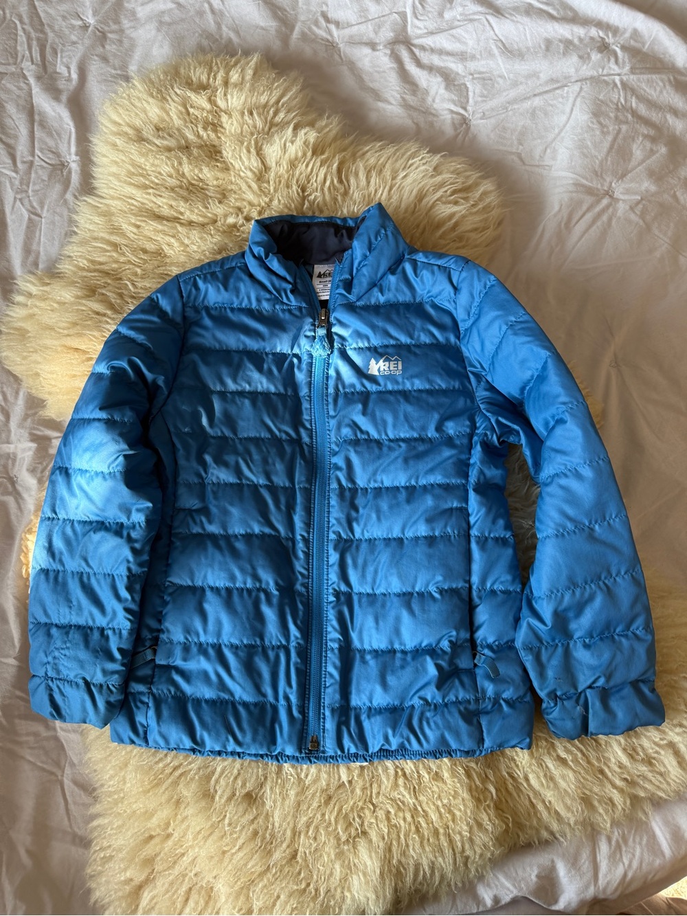 REI CO-OP Kids' Blue Down Puffer Jacket